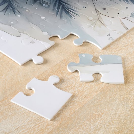 Celestial Winter Angel Lantern of Peace ジグソーパズル (側面)