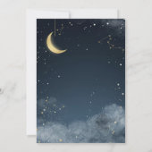 Celestial Winter Wedding Invitation | Navy & Gold 招待状 (裏面)