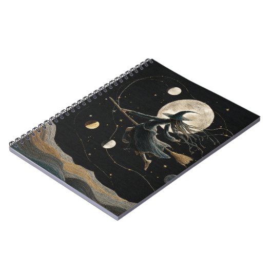 Celestial Witch Moon Phases Notebook ノートブック (左側)