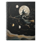 Celestial Witch Moon Phases Notebook ノートブック (正面)