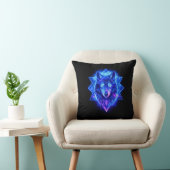 Celestial Wolf • Cosmic Energy Guardian  Pillow クッション (椅子)