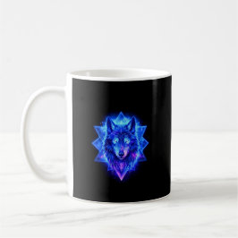 Celestial Wolf • Cosmic Energy Guardian Throw Mug コーヒーマグカップ