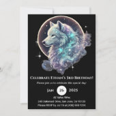 Celestial Wolf Moon Birthday 招待状 (正面)