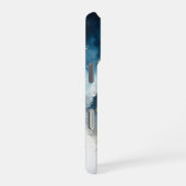 Celestial Wolf Night Sky Gold Filigree iPhone 16 P iPhoneケース (右側面)