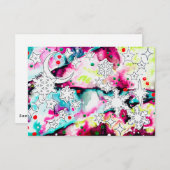 Celestial Yule Card 招待状 (正面/裏面)