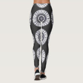 Celestial Zodiac Signs Wheel Mandala Graphic Art レギンス (裏面)