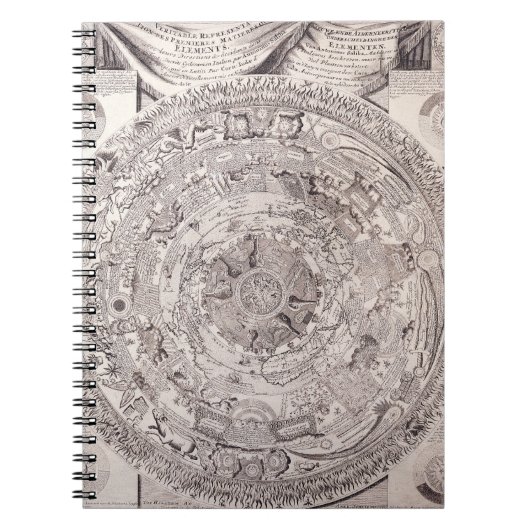 Celestial Zodiac Star Map Notebook ノートブック (正面)