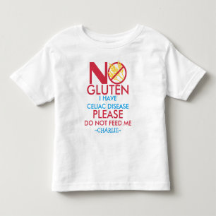 Celiac病気のワイシャツは、私を食べ物を与えません トドラーTシャツ