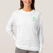 Celiac病気の薄緑のリボンA4 Tシャツ (正面)