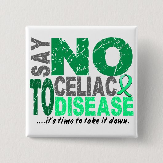 Celiac病気1を拒否して下さい 缶バッジ (正面)