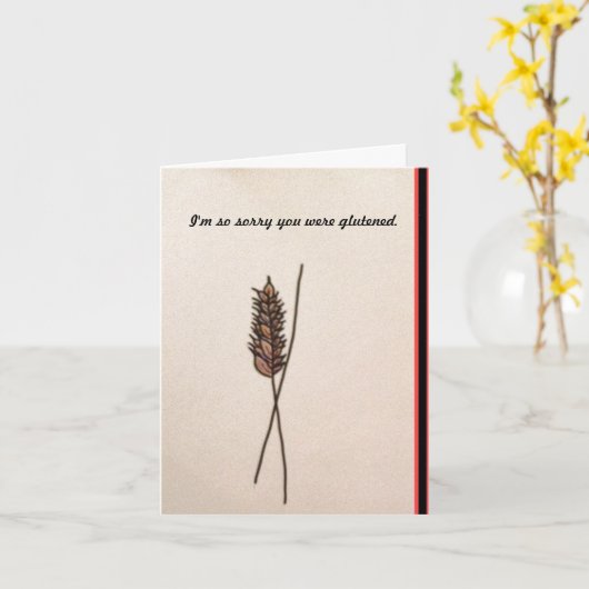 Celiac病気 カード (黄色い花)