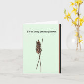 Celiac病気 カード (黄色い花)