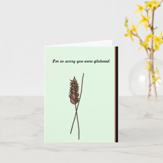 Celiac病気 カード (黄色い花)