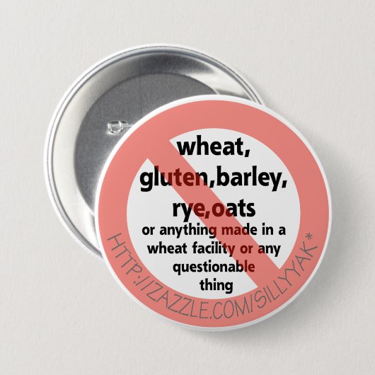 CELIAC病気 缶バッジ (正面&裏面)