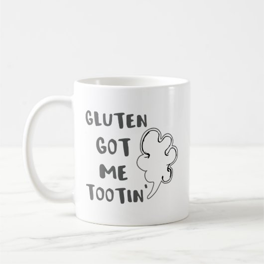Celiac認識度のグルテンは私をTootin得ました コーヒーマグカップ (左)
