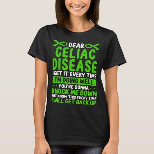 Celiac Disease Awareness Month Disease Ribbon Tシャツ (正面)