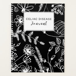 Celiac Disease Monthly Journal - Black & White プランナー手帳