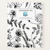 Celiac Disease Monthly Journal - Black & White プランナー手帳 (裏面)