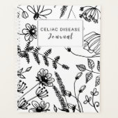 Celiac Disease Monthly Journal - Black & White プランナー手帳 (正面)