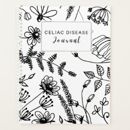 Celiac Disease Monthly Journal - Black & White プランナー手帳
