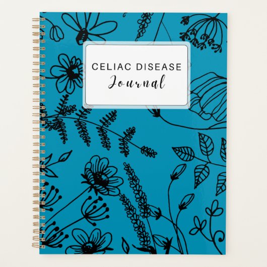 Celiac Disease Monthly Journal - Blue プランナー手帳 (正面)
