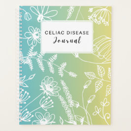 Celiac Disease Monthly Journal - Blue Green Yellow プランナー手帳