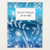Celiac Disease Monthly Journal - Blue Metallic プランナー手帳 (正面)