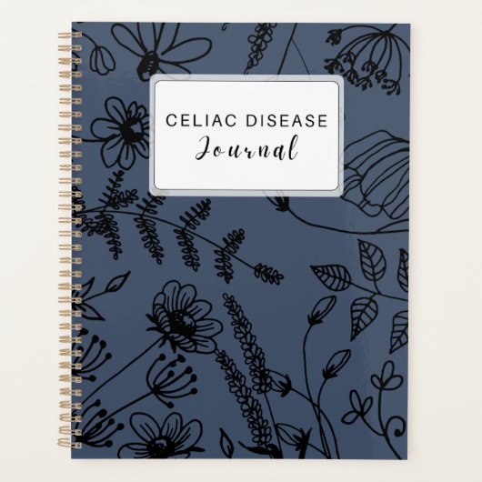 Celiac Disease Monthly Journal - Dark Grey プランナー手帳 (正面)