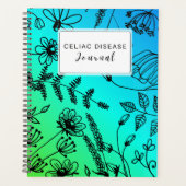 Celiac Disease Monthly Journal - Green & Blue プランナー手帳 (正面)
