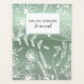 Celiac Disease Monthly Journal - Green Metallic プランナー手帳 (正面)