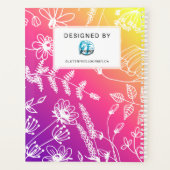 Celiac Disease Monthly Journal Purple Pink Yellow プランナー手帳 (裏面)