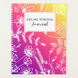 Celiac Disease Monthly Journal Purple Pink Yellow プランナー手帳