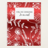 Celiac Disease Monthly Journal - Red Metallic プランナー手帳 (正面)