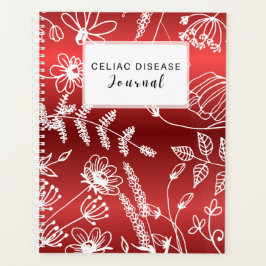 Celiac Disease Monthly Journal - Red Metallic プランナー手帳