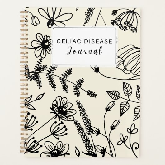 Celiac Disease Monthly Journal - Soft Yellow プランナー手帳 (正面)