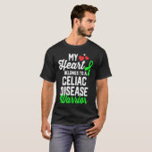 Celiac Disease Warrior Survivor Support Awareness  Tシャツ (正面フル)