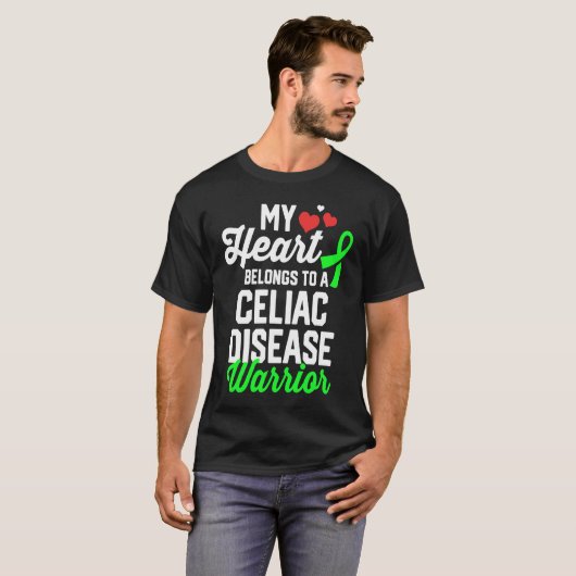 Celiac Disease Warrior Survivor Support Awareness  Tシャツ (正面フル)