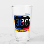 Celina、テキサス州、およびUS 380、Pint Glass タンブラーグラス (正面)