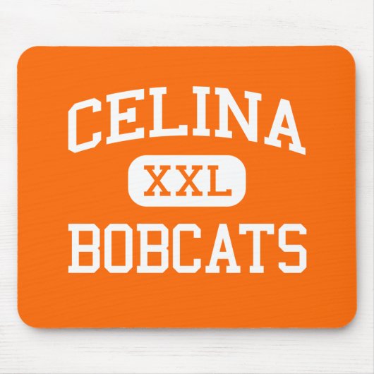 Celina -ボブキャット-高等学校- Celinaテキサス州 マウスパッド (正面)