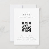 CELINE Minimalist QR Code RSVP Card (正面)