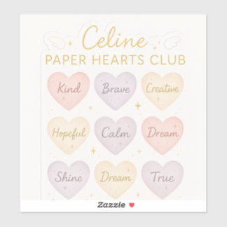 Celine Paper Hearts Club – Kindness Mini Sticker S シール