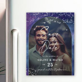 Celine ・ Starry Night Photo Save the Date Magnet