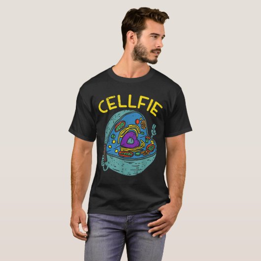 Cell Fie Funny Science Biology Teacher  Tシャツ (正面フル)