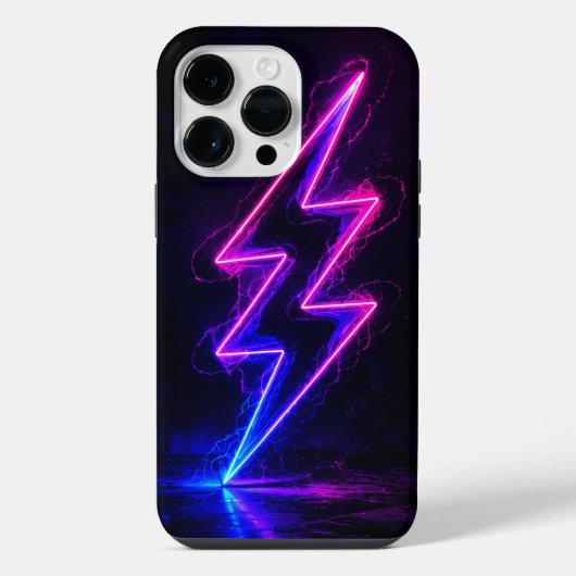 Cell Phone Case Colorful Lightning Bolt iPhoneケース (裏面)