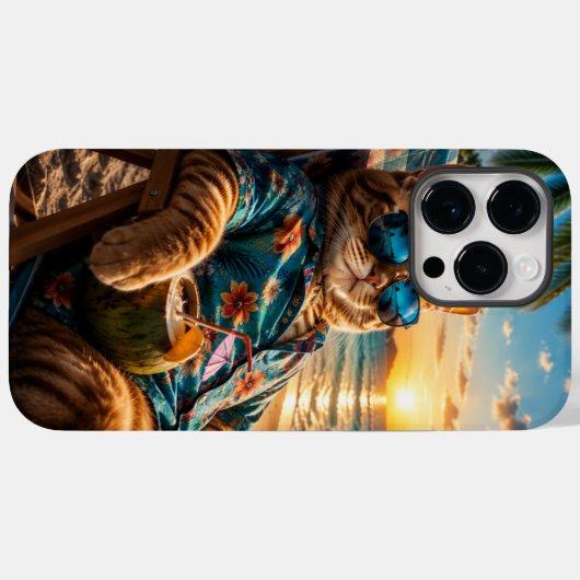 Cell Phone Case Funny Cat v4.04 Case-Mate iPhoneケース (裏面 (横))