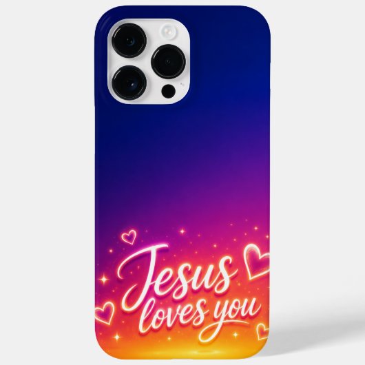 Cell Phone Case Jesus Loves You Case-Mate iPhoneケース (裏面)
