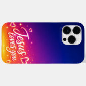 Cell Phone Case Jesus Loves You Case-Mate iPhoneケース (裏面 (横))