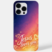 Cell Phone Case Jesus Loves You v3 Case-Mate iPhoneケース (裏面)