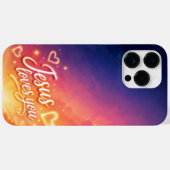Cell Phone Case Jesus Loves You v3 Case-Mate iPhoneケース (裏面 (横))