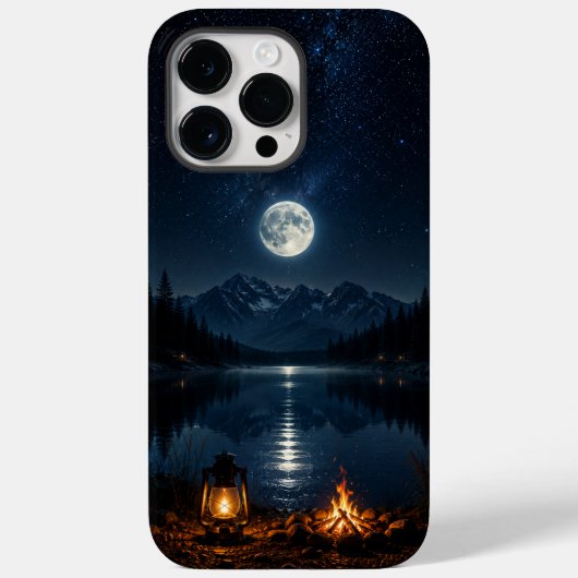 Cell Phone Case Mountain Moonlight Case-Mate iPhoneケース (裏面)